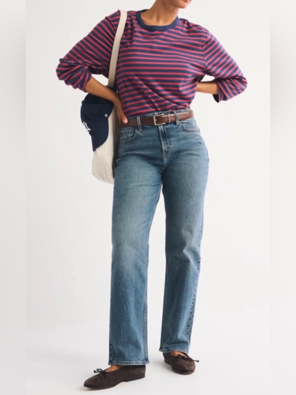 Abercrombie & Fitch Curve Love High Rise 90s Straight Jean